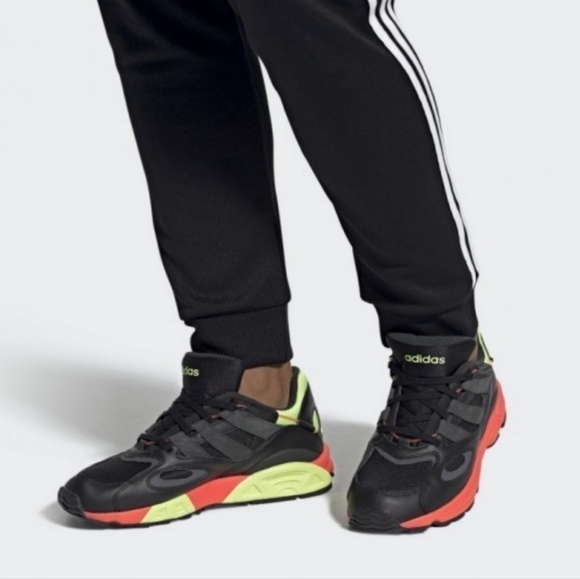 ADIDAS LXCON 94 Core Black/Grey Six/ Solar Red Sneakers Athletic shoes Size 10 - Picture 3 of 17